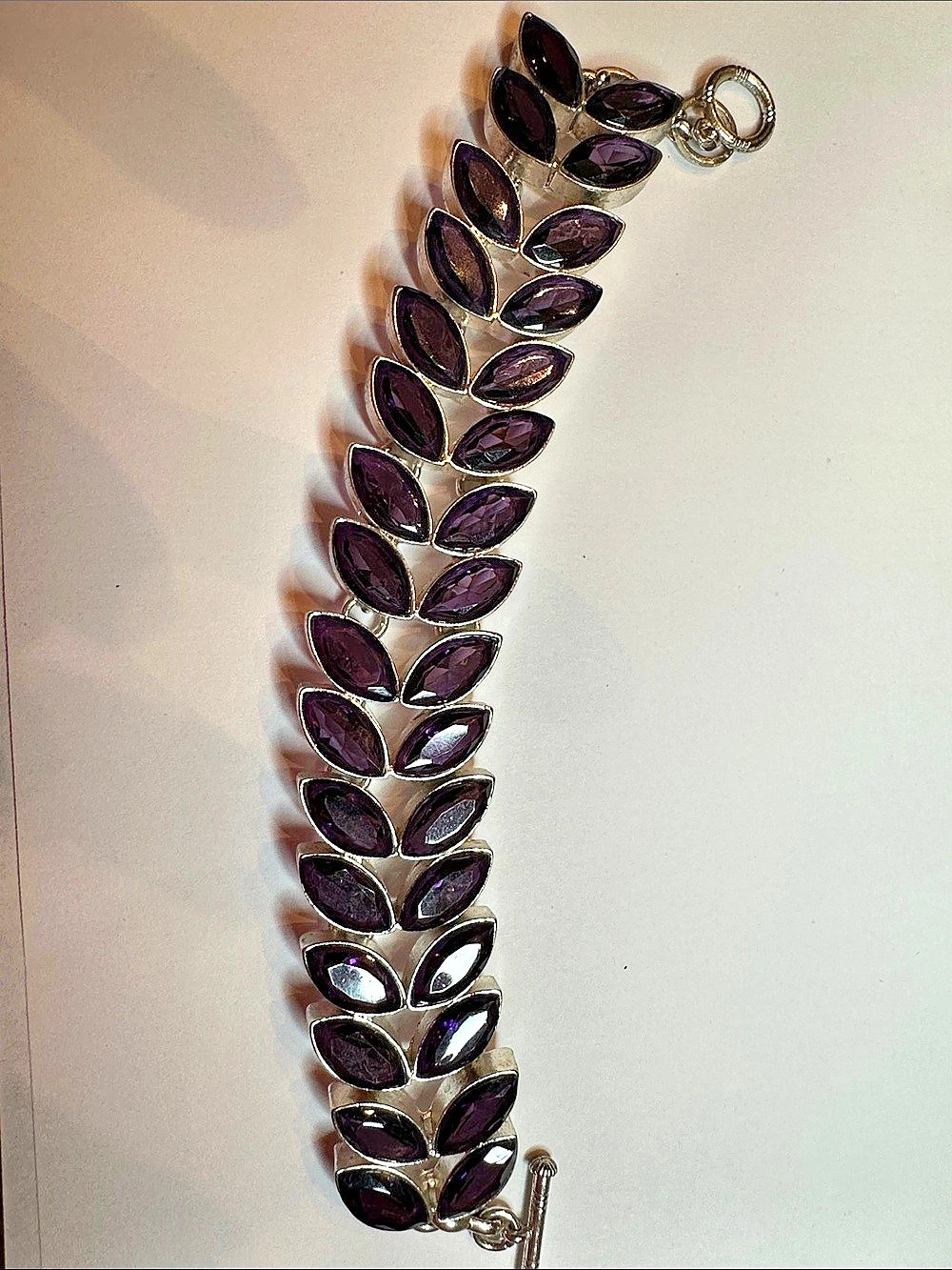 Stunning Purple Link Bracelet